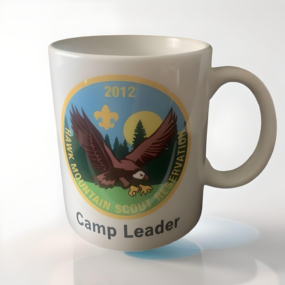 Vintage Boy Scouts Scout Hawk Mountain 2012 Scout Reservation Camp Leader Mug
